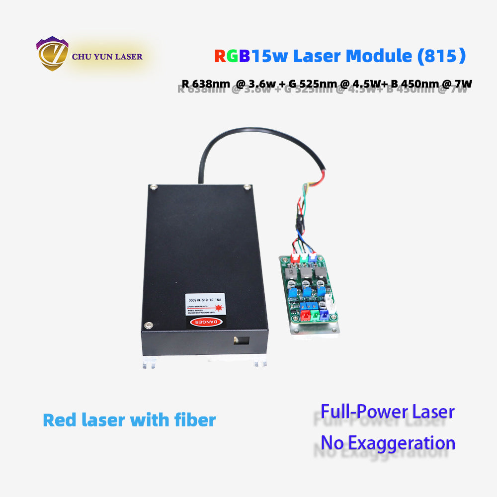815-rgb15w laser module with ttl & analogue modulation with conduct cooling as for laser lamp for laser show