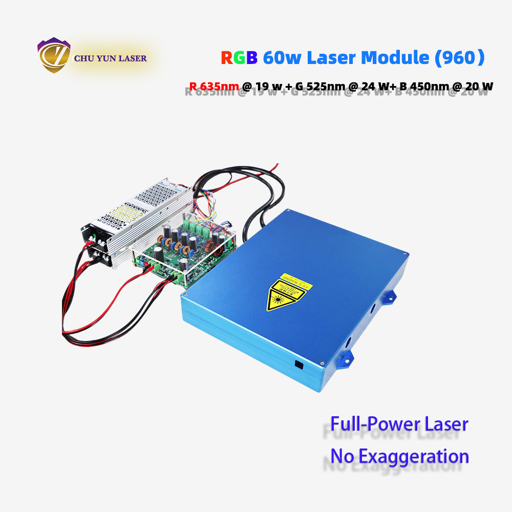 CY-960-RGB60W AC 110~230V rgb60w laser module with ttl & analogue modulation with TEC cooling
