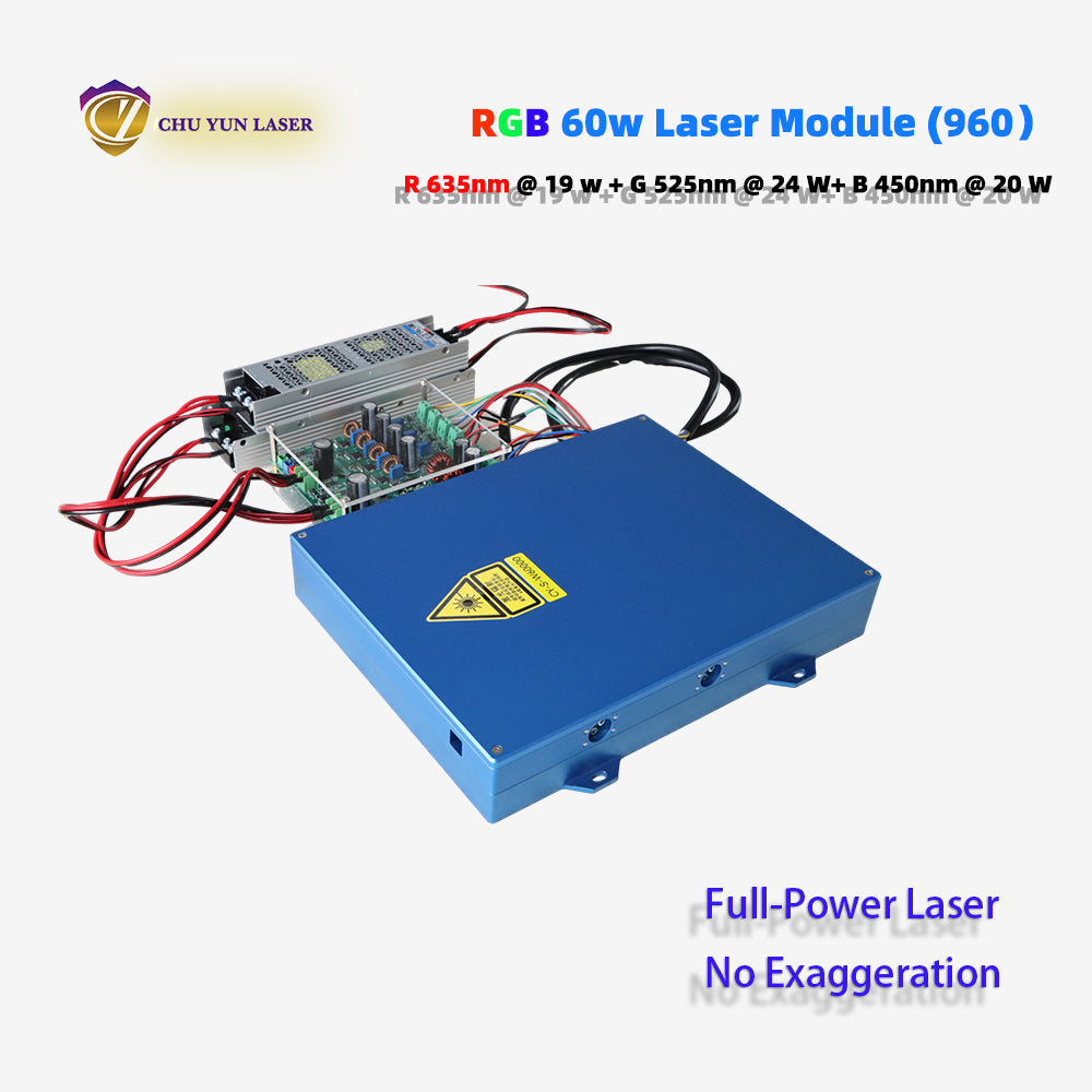 CY-960-RGB60W AC 110~230V rgb60w laser module with ttl & analogue modulation with TEC cooling