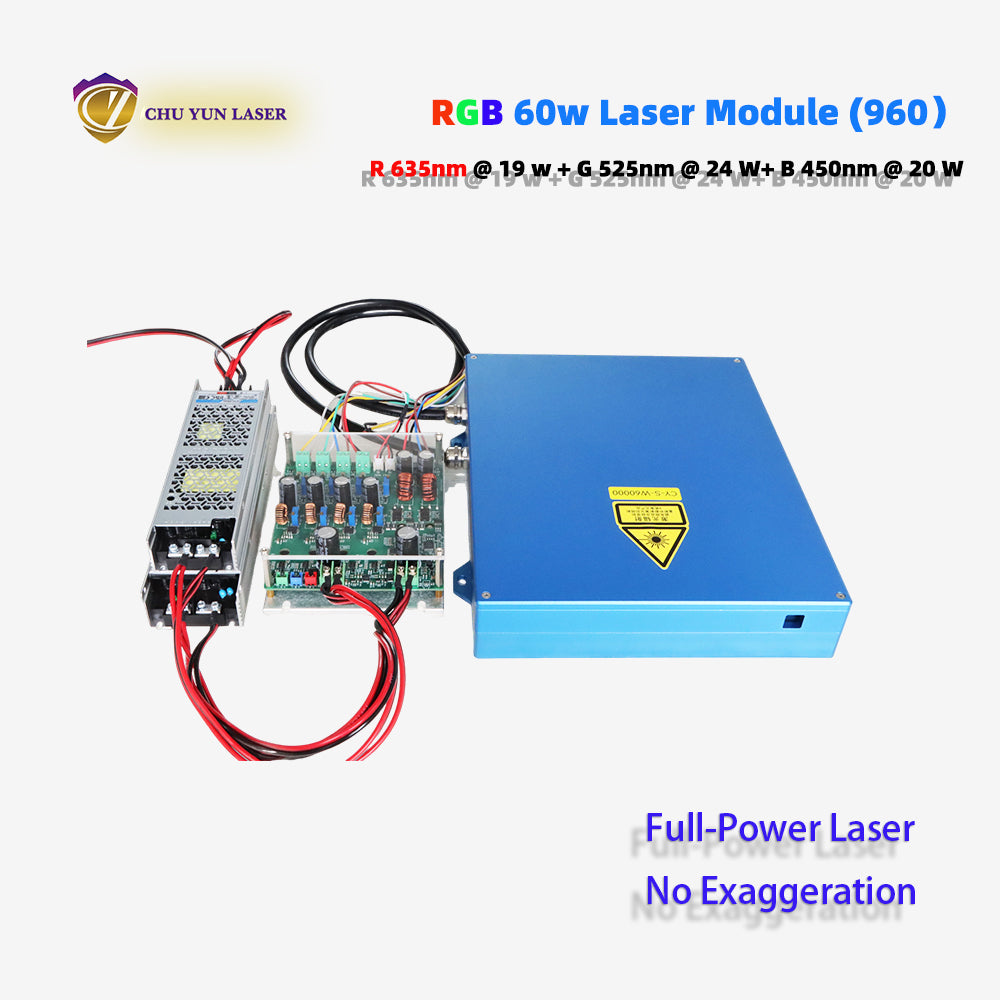 CY-960-RGB60W AC 110~230V rgb60w laser module with ttl & analogue modulation with TEC cooling
