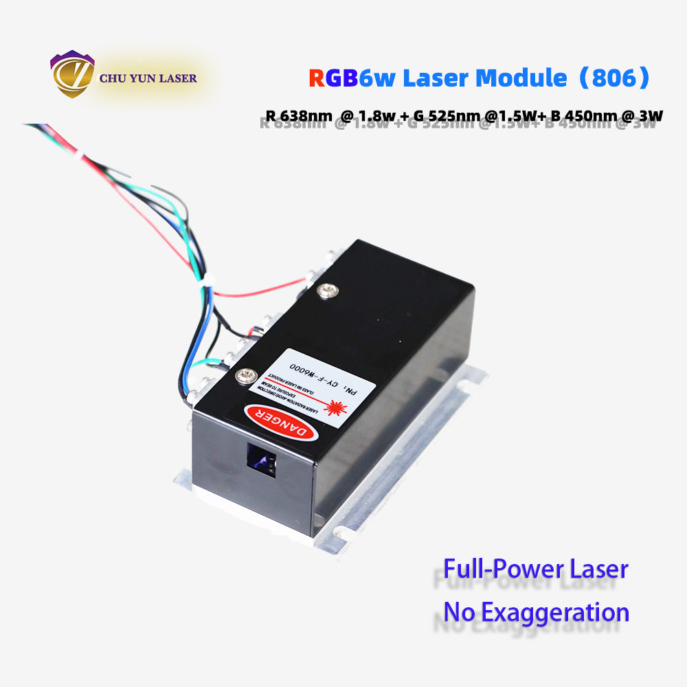 DC12V rgb6w white laser module with ttl & analogue modulation for stage light parts