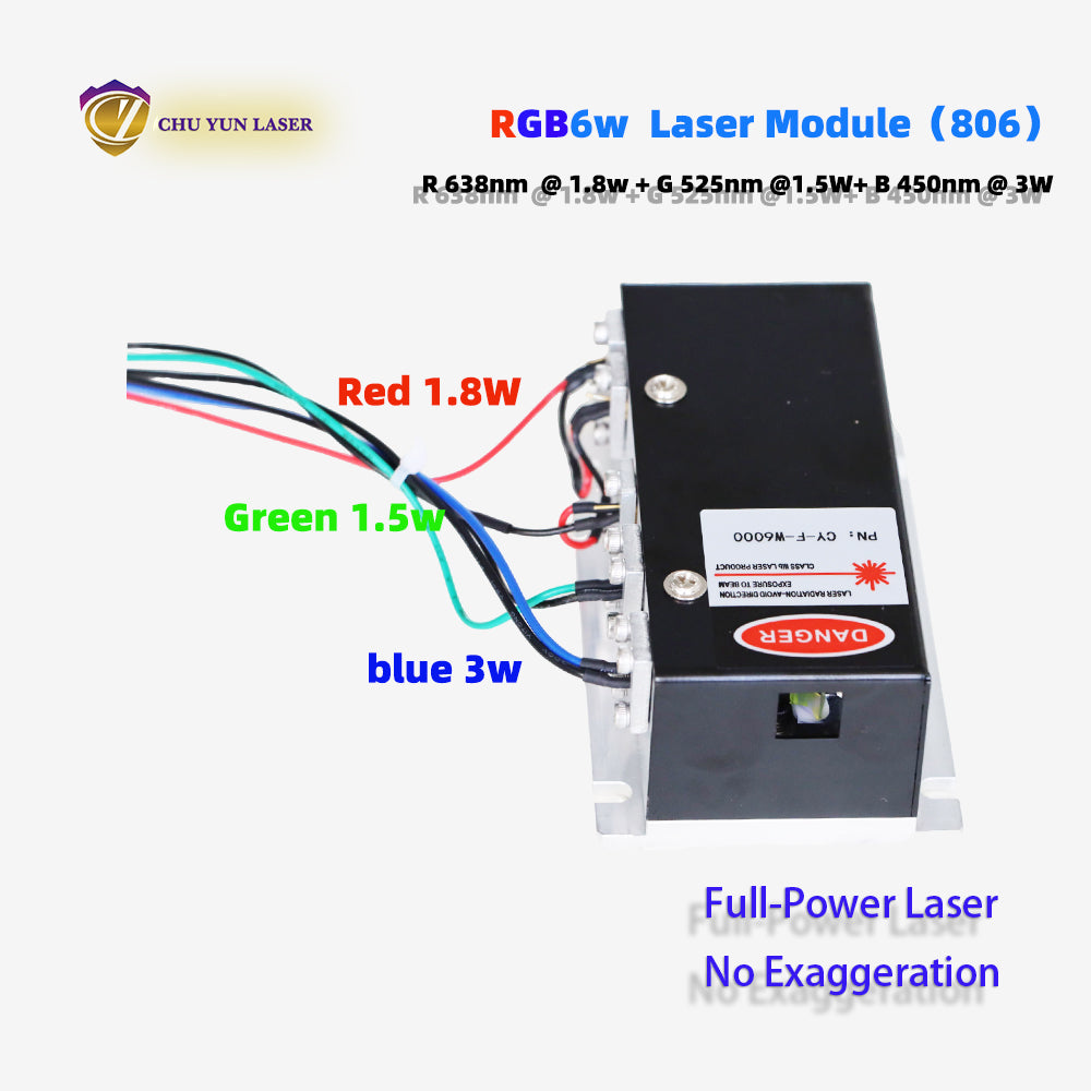 DC12V rgb6w white laser module with ttl & analogue modulation for stage light parts