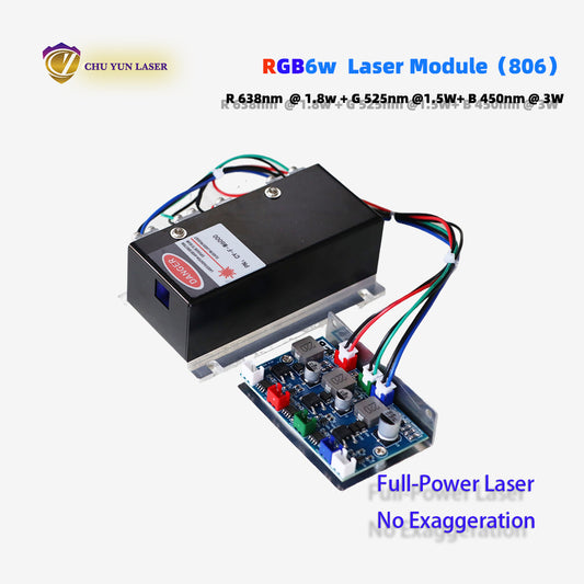 DC12V rgb6w white laser module with ttl & analogue modulation for stage light parts