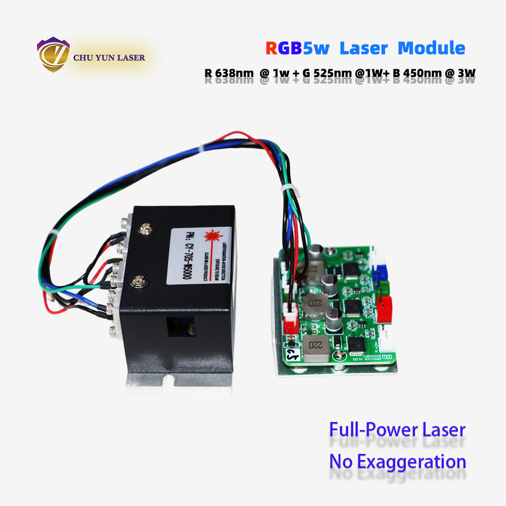705-rgb5w DC12V 5w laser module with ttl & analogue modulation for stage light parts