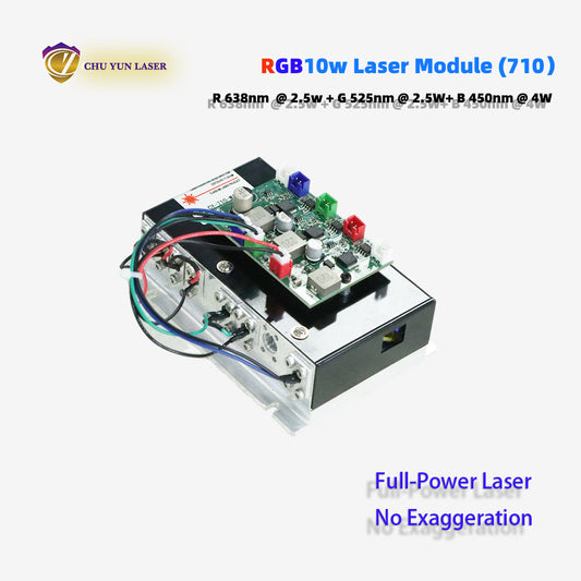 710-rgb10w10w laser module with ttl & analogue modulation for laser show in festival laser source
