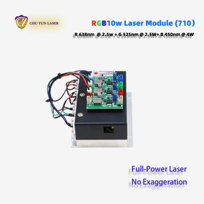 710-rgb10w10w laser module with ttl & analogue modulation for laser show in festival laser source