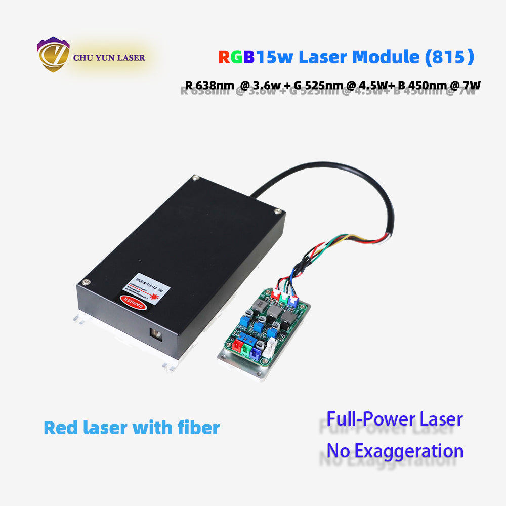 815-rgb15w laser module with ttl & analogue modulation with conduct cooling as for laser lamp for laser show