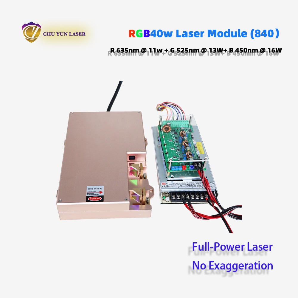 CY-840-rgb40wAC 110~230V  rgb40w  laser module with ttl & analogue modulation with TEC cooling