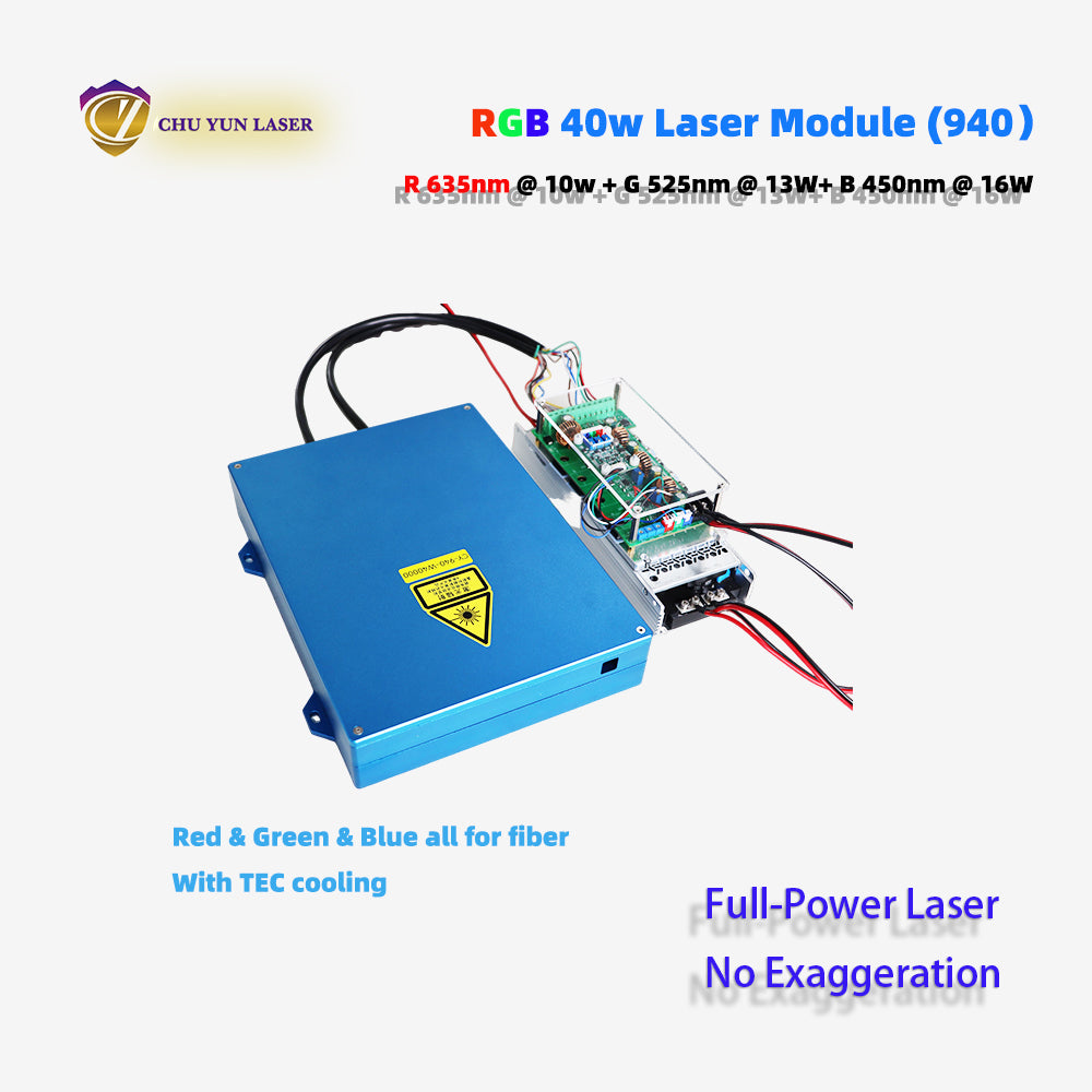 CY-940-rgb40w AC 110~230V  rgb40w  laser module with ttl & analogue modulation with TEC cooling