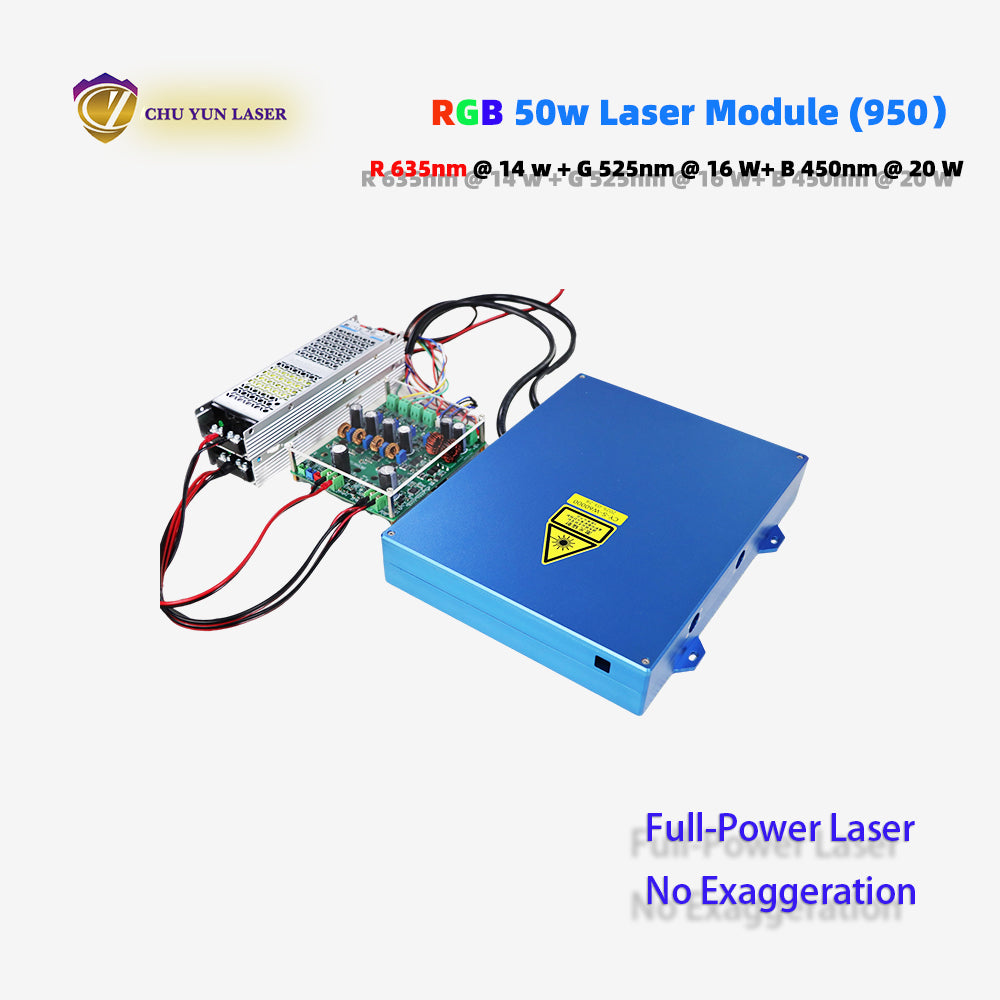 CY-950-RGB50W  rgb50w  laser module with ttl & analogue modulation with TEC cooling for laser show laser projector