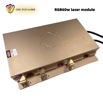 AC 110~230V  rgb60w  laser module with ttl & analogue modulation with TEC cooling