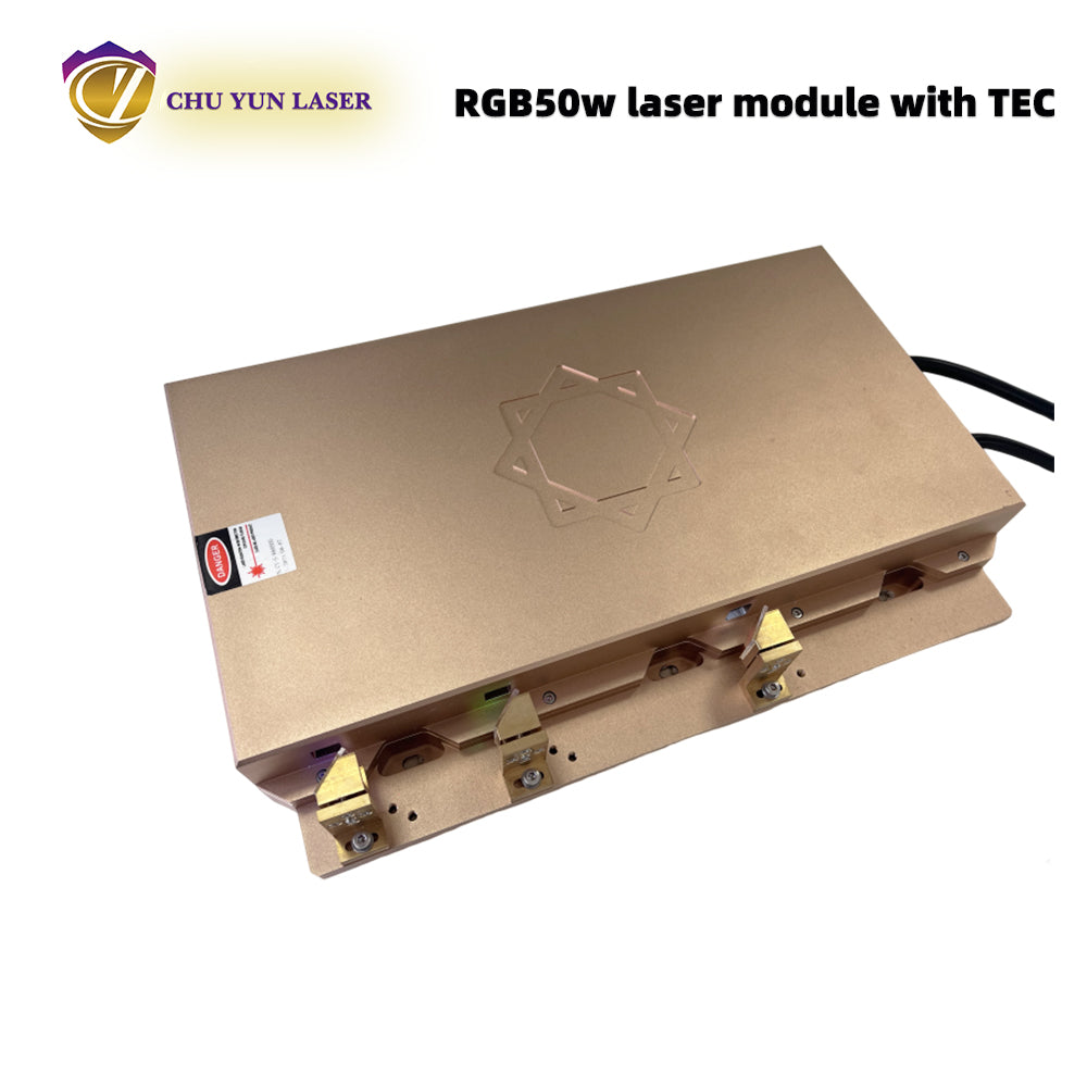 AC 110~230V  rgb50w  laser module with ttl & analogue modulation with TEC cooling