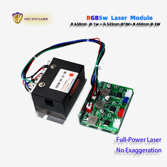 705-rgb5w DC12V 5w laser module with ttl & analogue modulation for stage light parts