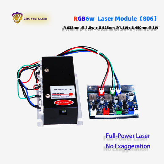 DC12V rgb6w white laser module with ttl & analogue modulation for stage light parts