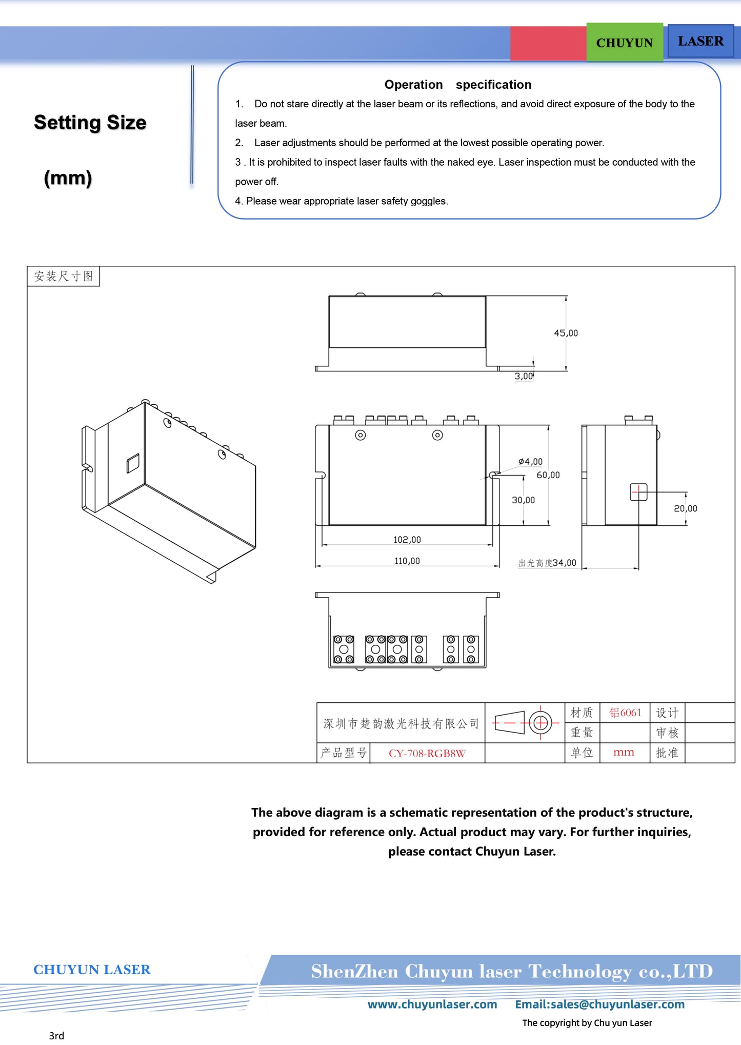 DC12V rgb8w white laser module with ttl & analogue modulation for stage light parts