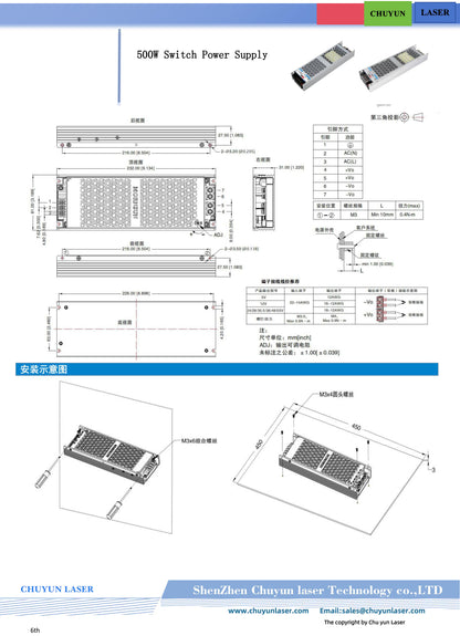 CY-9120-RGB120W 120w laser module