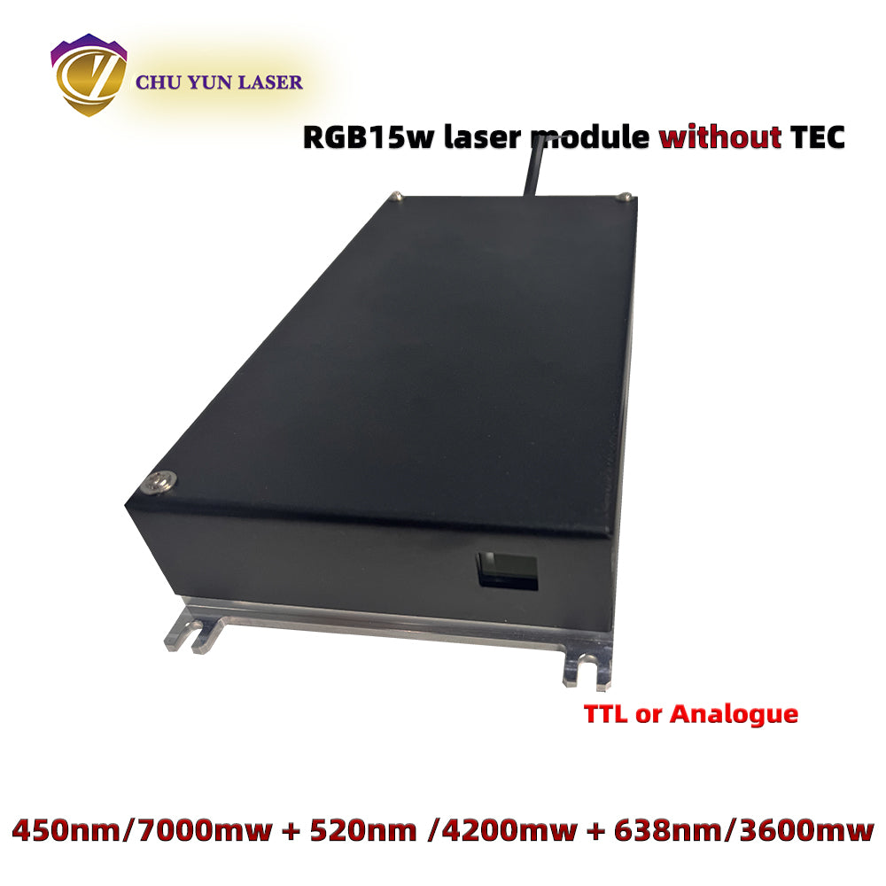 AC 110~230V  rgb15w white laser module with ttl & analogue modulation with conduct cooling