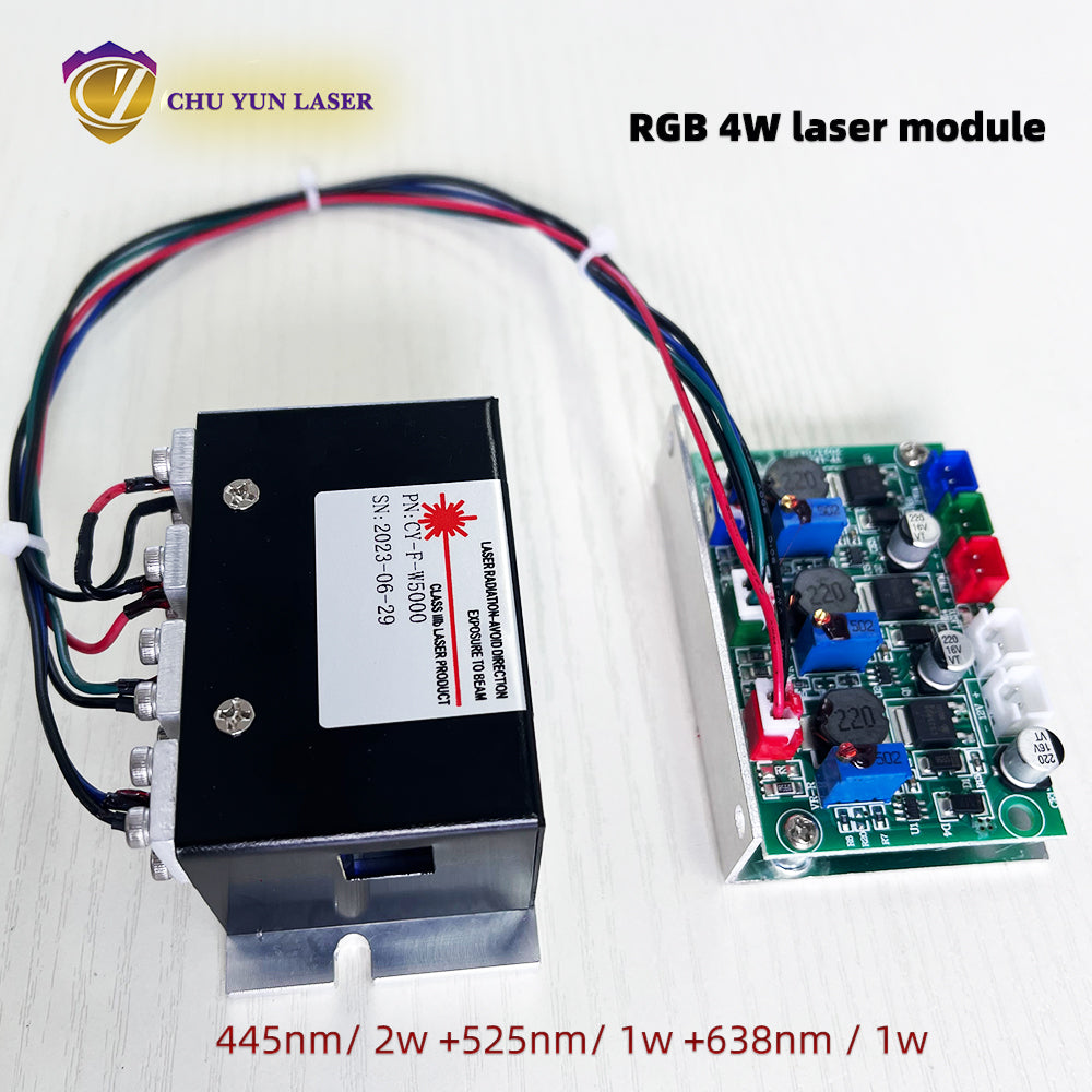 DC12V rgb4w white laser module with ttl & analogue modulation