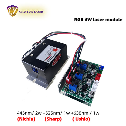 DC12V rgb4w white laser module with ttl & analogue modulation