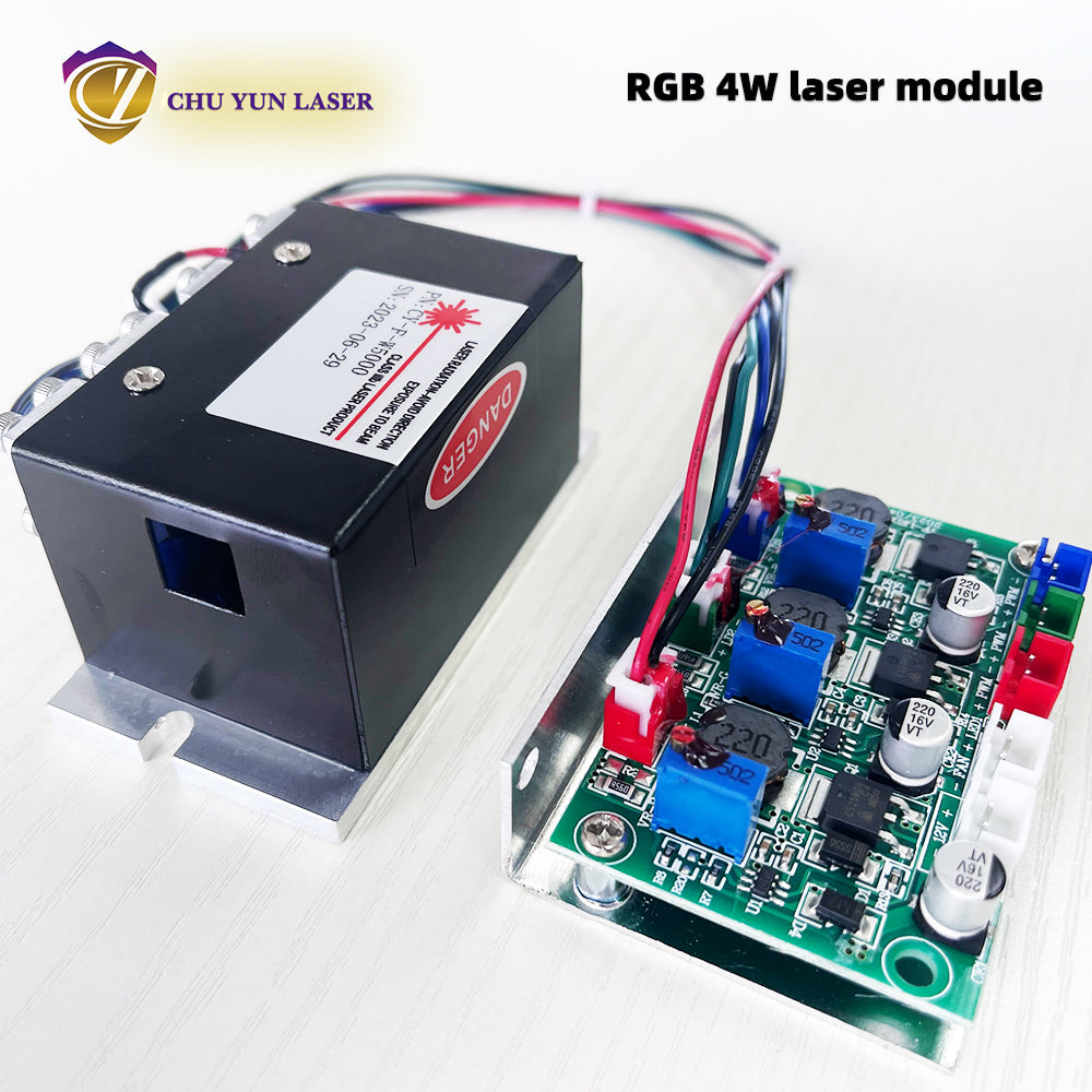 DC12V rgb4w white laser module with ttl & analogue modulation