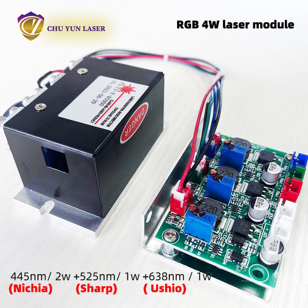 DC12V rgb4w white laser module with ttl & analogue modulation