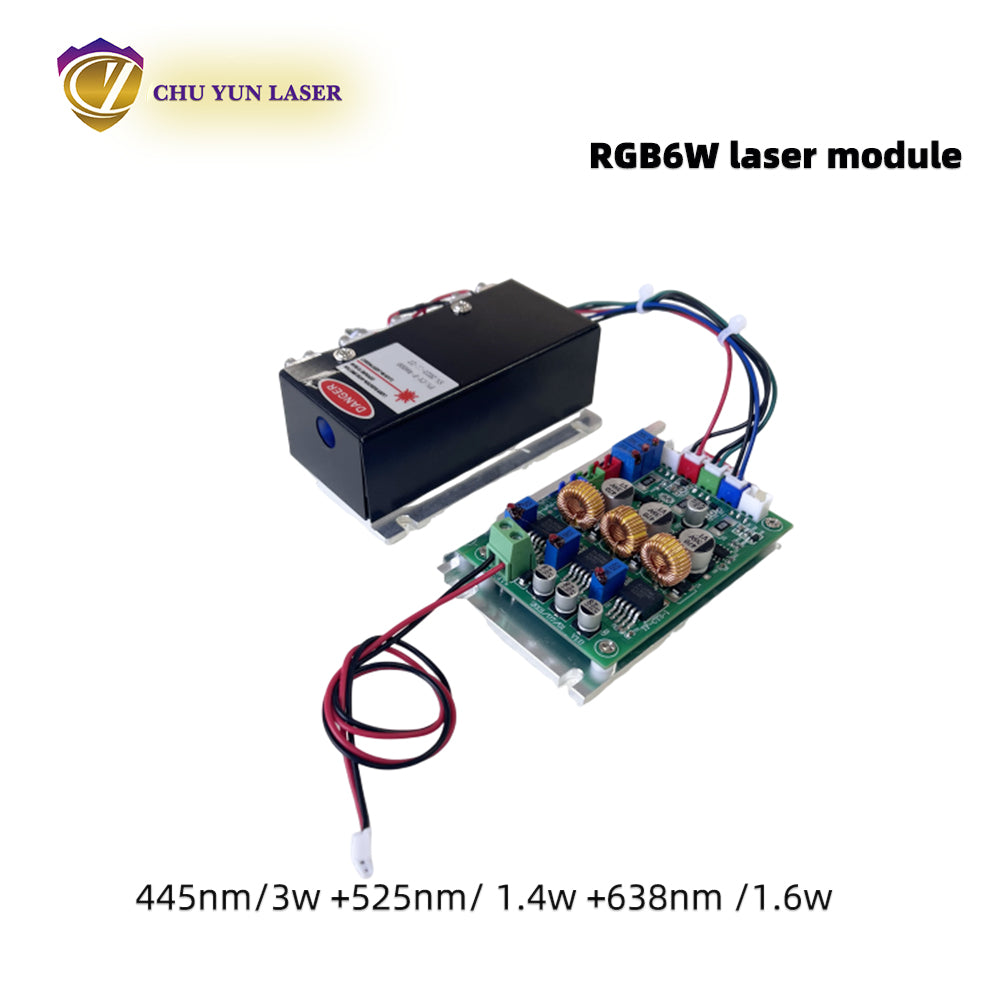 DC12V rgb6w white laser module with ttl & analogue modulation for stage light parts