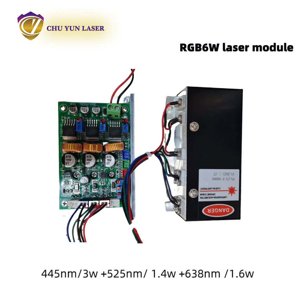 DC12V rgb6w white laser module with ttl & analogue modulation for stage light parts