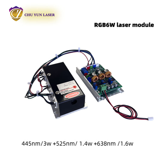 DC12V rgb6w white laser module with ttl & analogue modulation for stage light parts