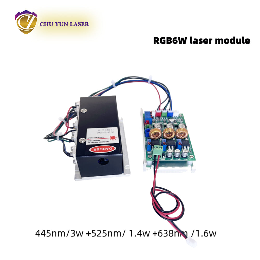 DC12V rgb6w white laser module with ttl & analogue modulation for stage light parts