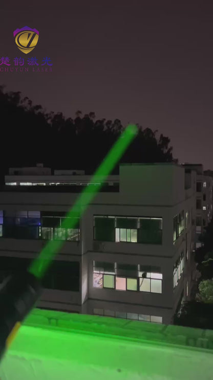 Green 525nm 1w laser torch with big beam adjust beam size