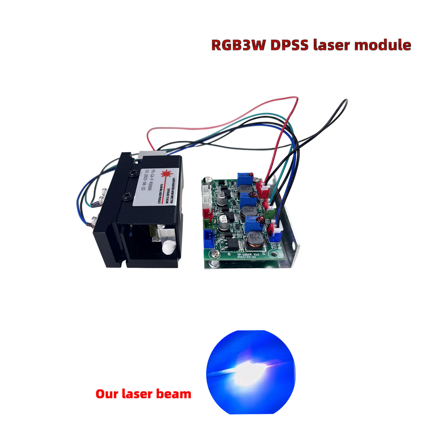 DC12V rgb3w white laser module with ttl & analogue modulation