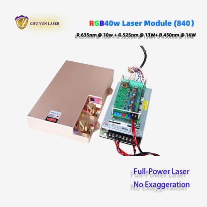 CY-840-rgb40wAC 110~230V  rgb40w  laser module with ttl & analogue modulation with TEC cooling