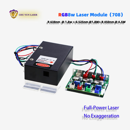 DC12V rgb8w white laser module with ttl & analogue modulation for stage light parts